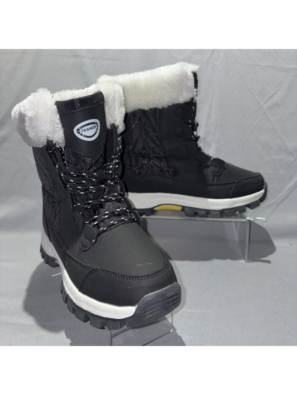 New Fashion Air Waterproof Warm Winter Snow Boots Womens 6 Fur Lined NonSlip